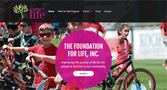Desktop Screenshot of foundationforlifeinc.org